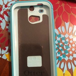 HTC one teal otterbox cellphone case